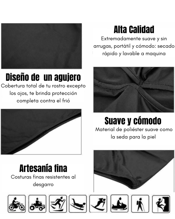 Pasamontañas de rostro completo Gris