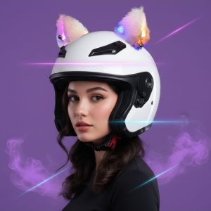 Orejas de Gato para Casco con Luces