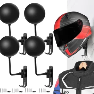 Soporte Para Casco De Motos Con 2 Ganchos