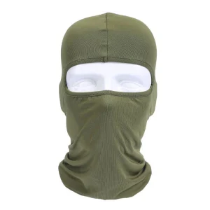 Balaclava con protección UV para moto VERDE