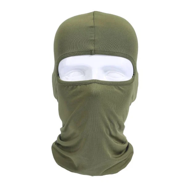 Balaclava con protección UV para moto VERDE